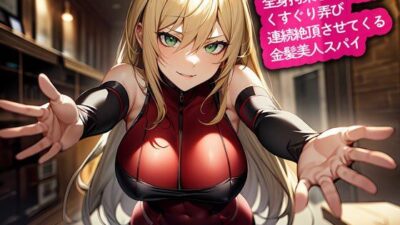 全身拘束された俺をくすぐり弄び連続絶頂させてくる金髪美人スパイ 悶絶♥ノリノリで乱！！